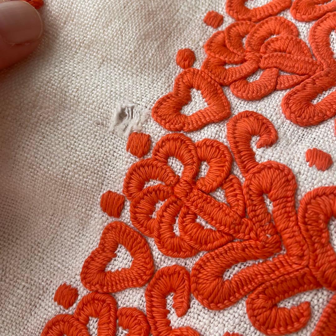La Renaissance至宝イーラーショシュ希少橙54c聖なる刺繍伝統守護