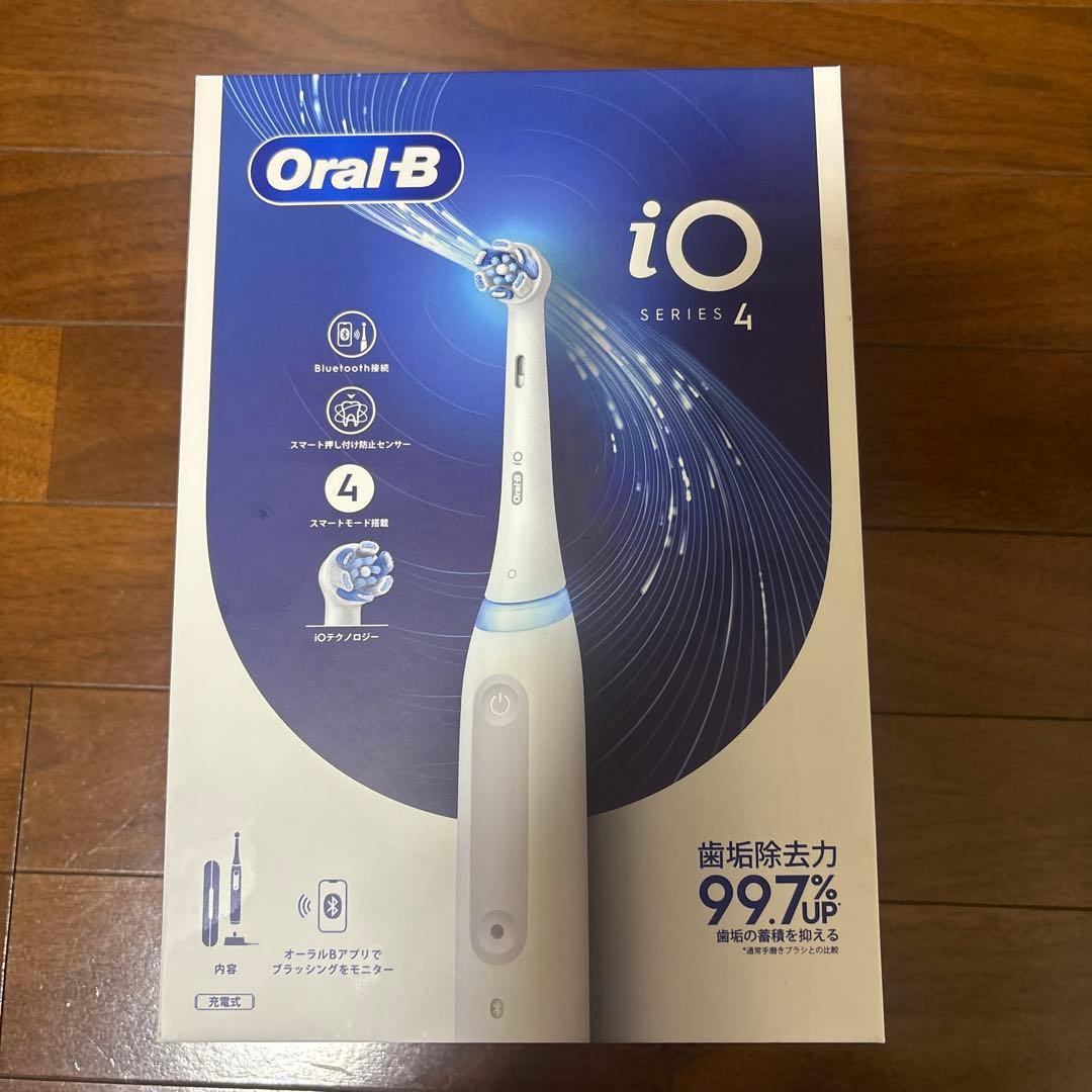 オーラB io4 クワイトホワイト 電動歯ブラシ 新品 未開封