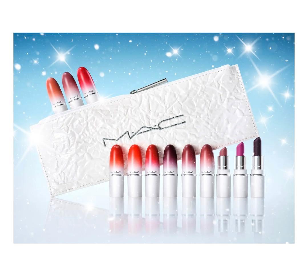 MAC 2023 ホリデーコレクション ミニパウダーキスリップスティック12本