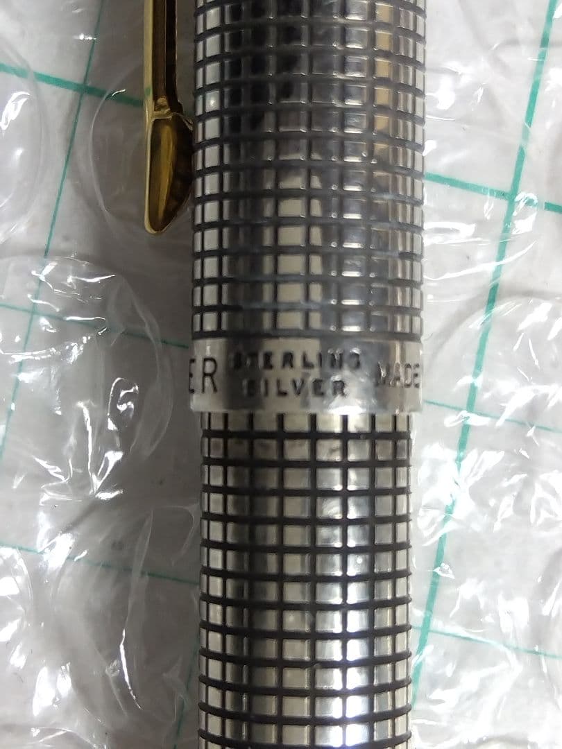 【Sterling Silver製２本】Parker 万年筆とボールペンのセット