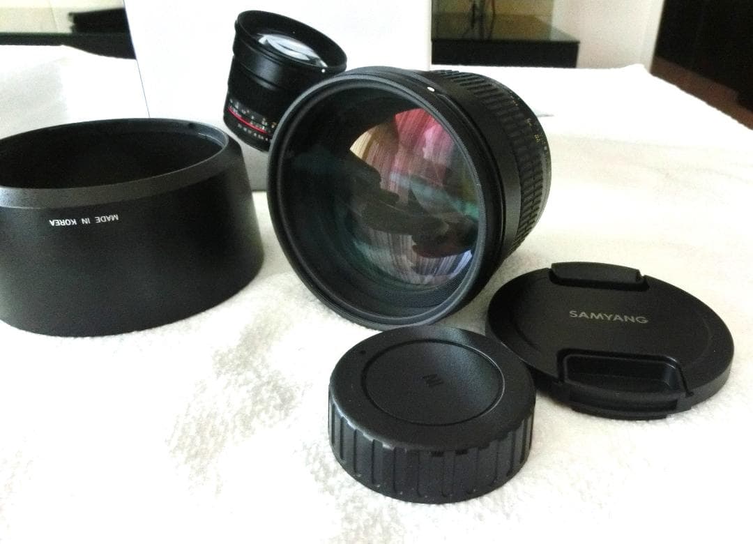 極美品 SAMYANG 85mm F1.4 AS IF UMC ニコンFマウント