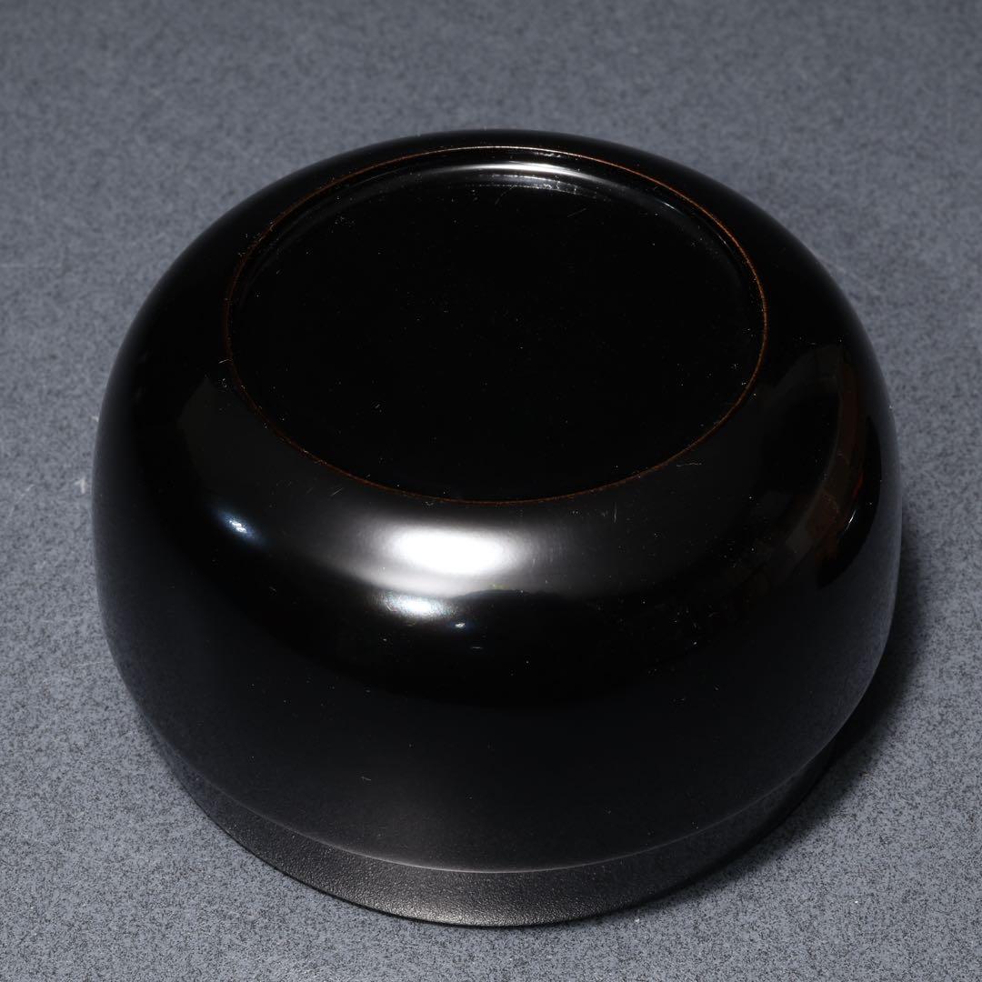 平棗　蔦蒔絵　坂下仙秀　共箱　山中塗　R1693P2