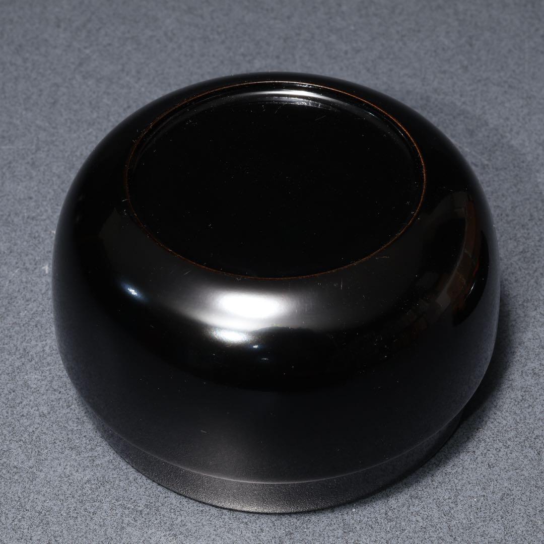 平棗　蔦蒔絵　坂下仙秀　共箱　山中塗　R1693P2