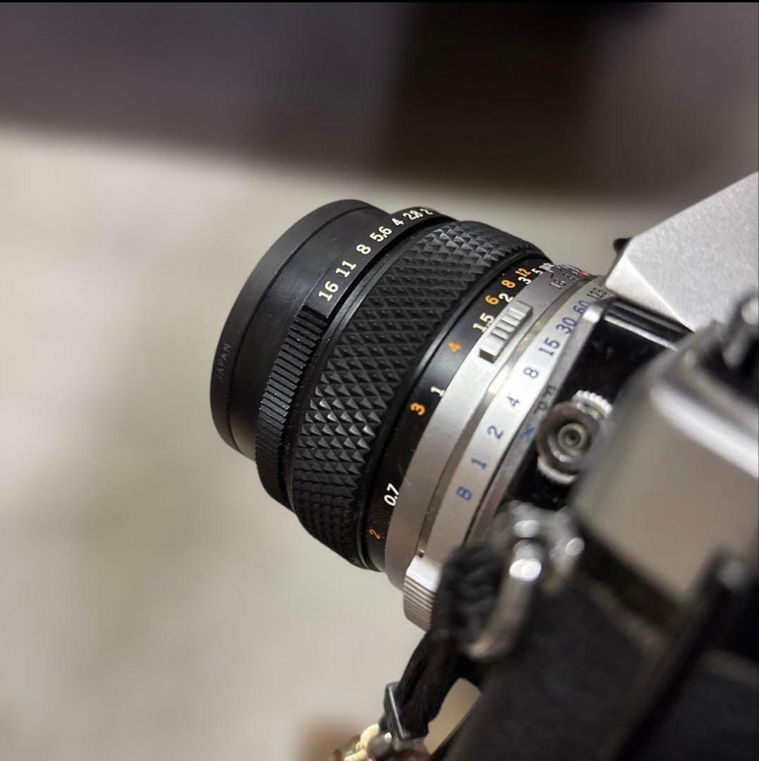 OLYMPUS OM-1一眼レフカメラ 望遠と シャッター付き