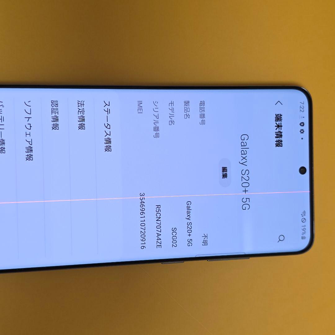 Samsung Galaxy S20＋5G│24時間以内発送#916