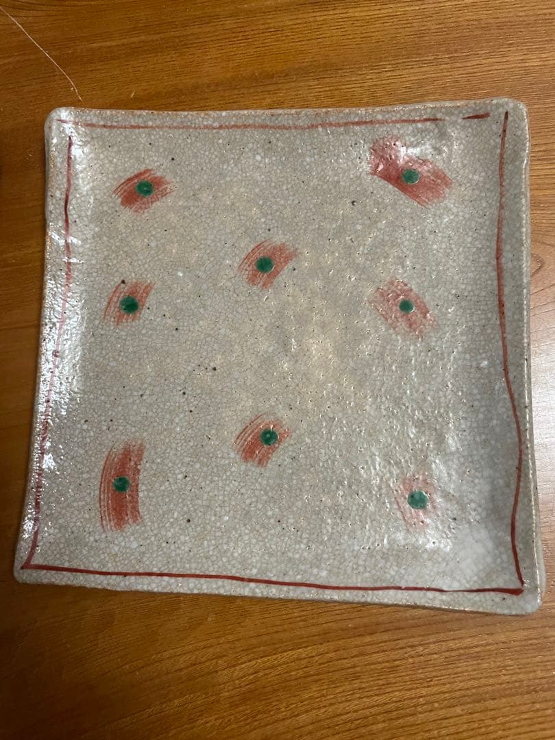 陶器の四角い皿3枚セット