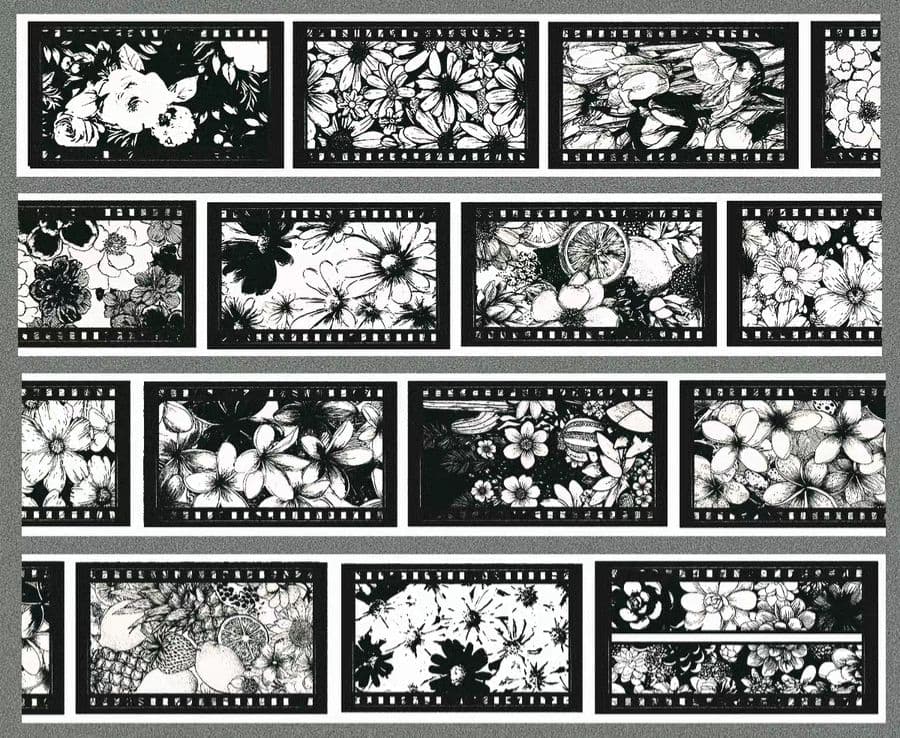新品まとめ売り☆海外マスキングテープ PETマステ 絵柄MIX 18巻セット♡
