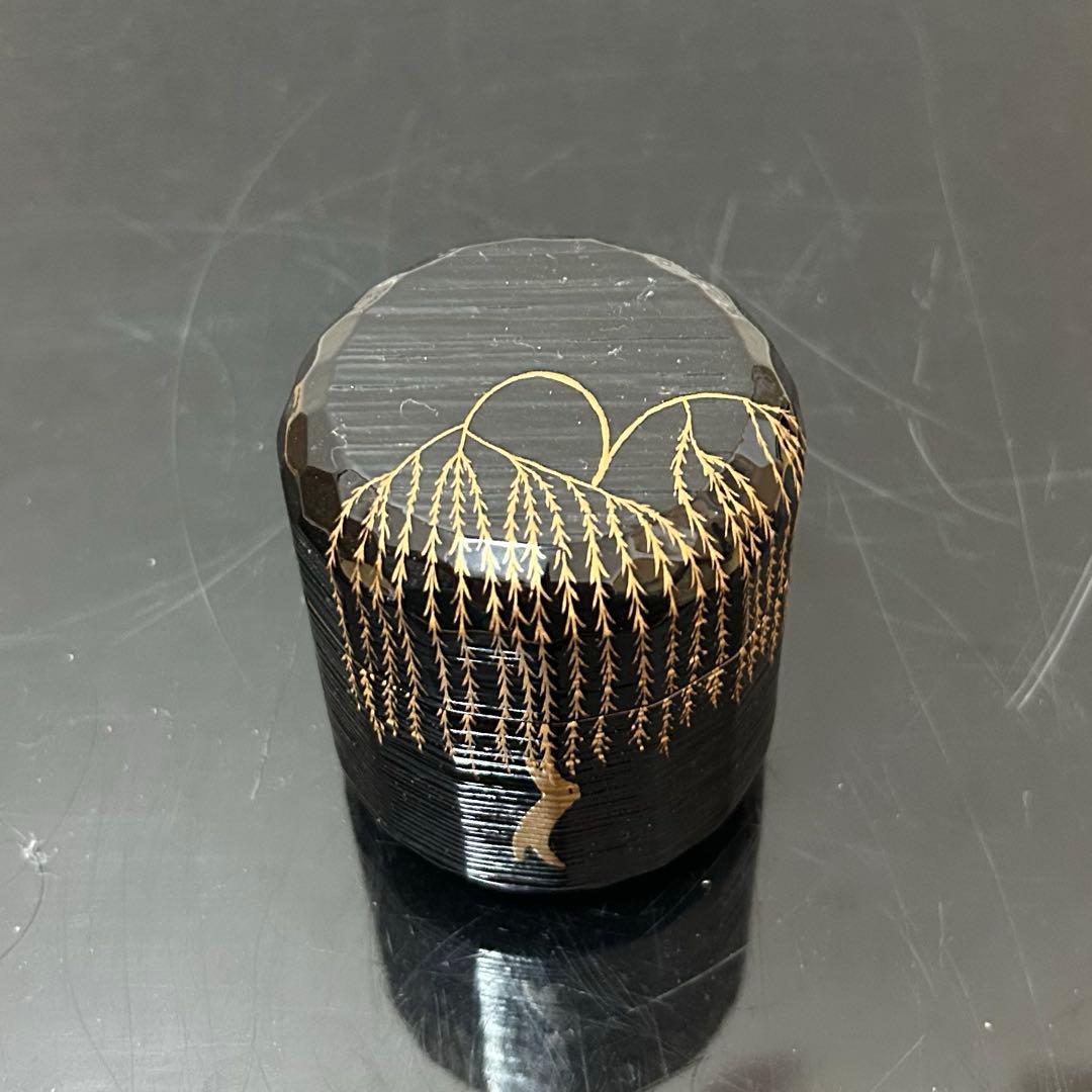 一閑塗柳蒔絵吹雪　茶道具懐石鵬雲斎坐忘斎淡々斎即中斎棗水指茶杓水屋茶碗釜而妙斎