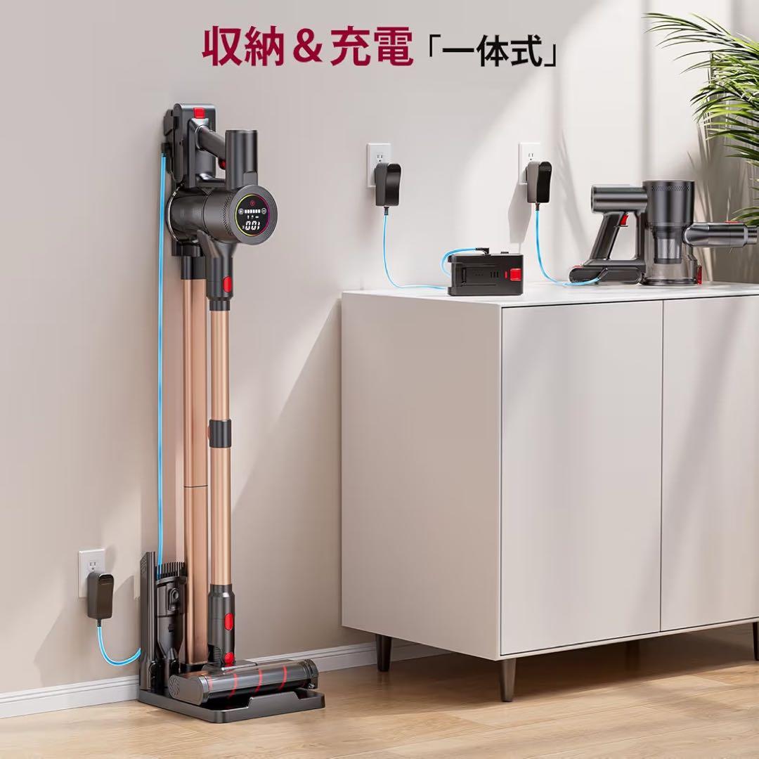 コードレス掃除機 自走式 180000Pa強力吸引 AIモード搭載 軽量