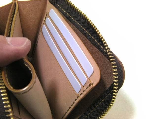 栃木レザー 本革 L字ファスナー財布 生成り メンズ レディース 日本製
