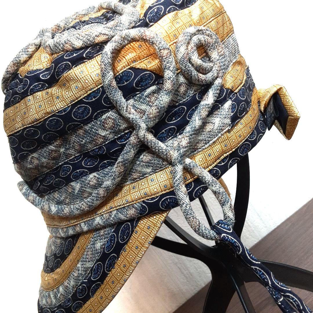 ハンドメイド、ネクタイリメイク帽子