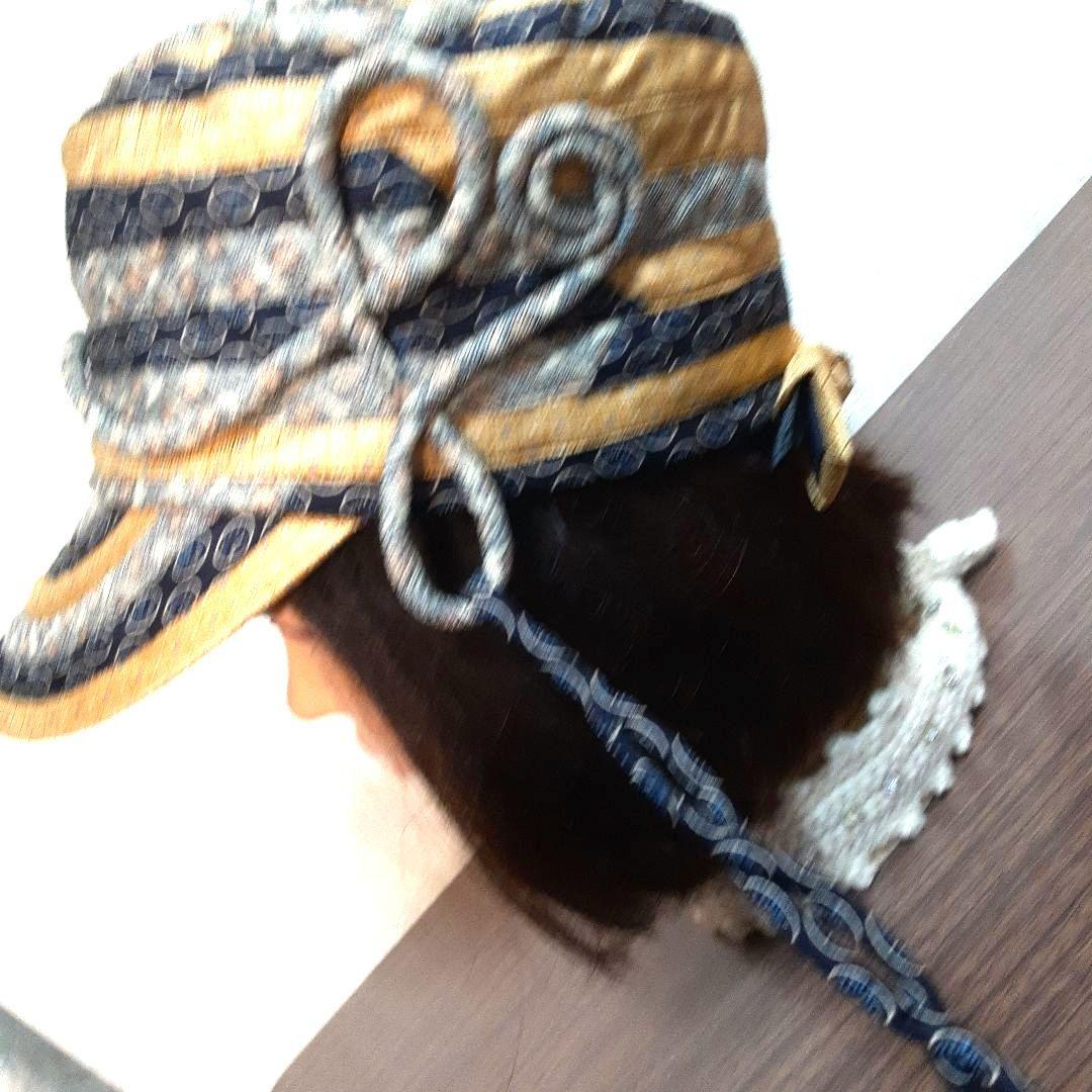 ハンドメイド、ネクタイリメイク帽子