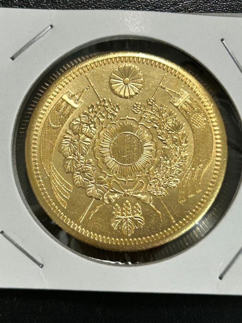 T*ん様 旧二十圓 明治十三年 重さ約34.88g ケース入り