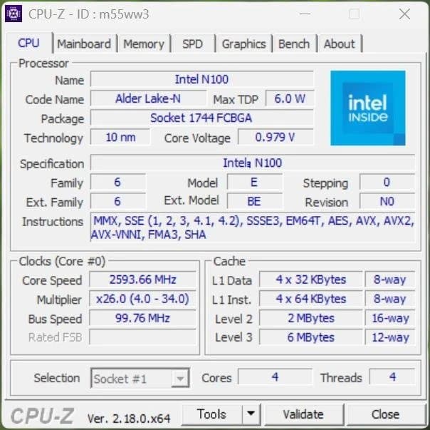 Intel N100 ミニPC DDR5 8GB