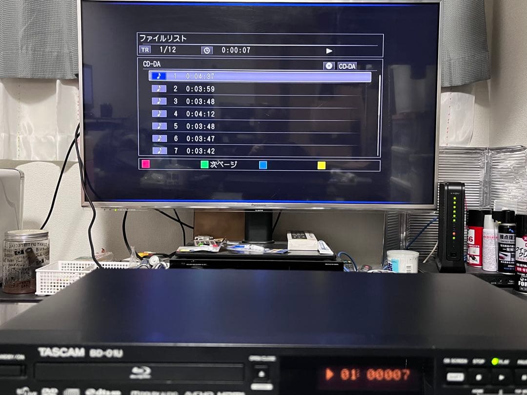 訳あり　再生OK TASCAM タスカム　ブルーレイプレイヤー　BD-01U