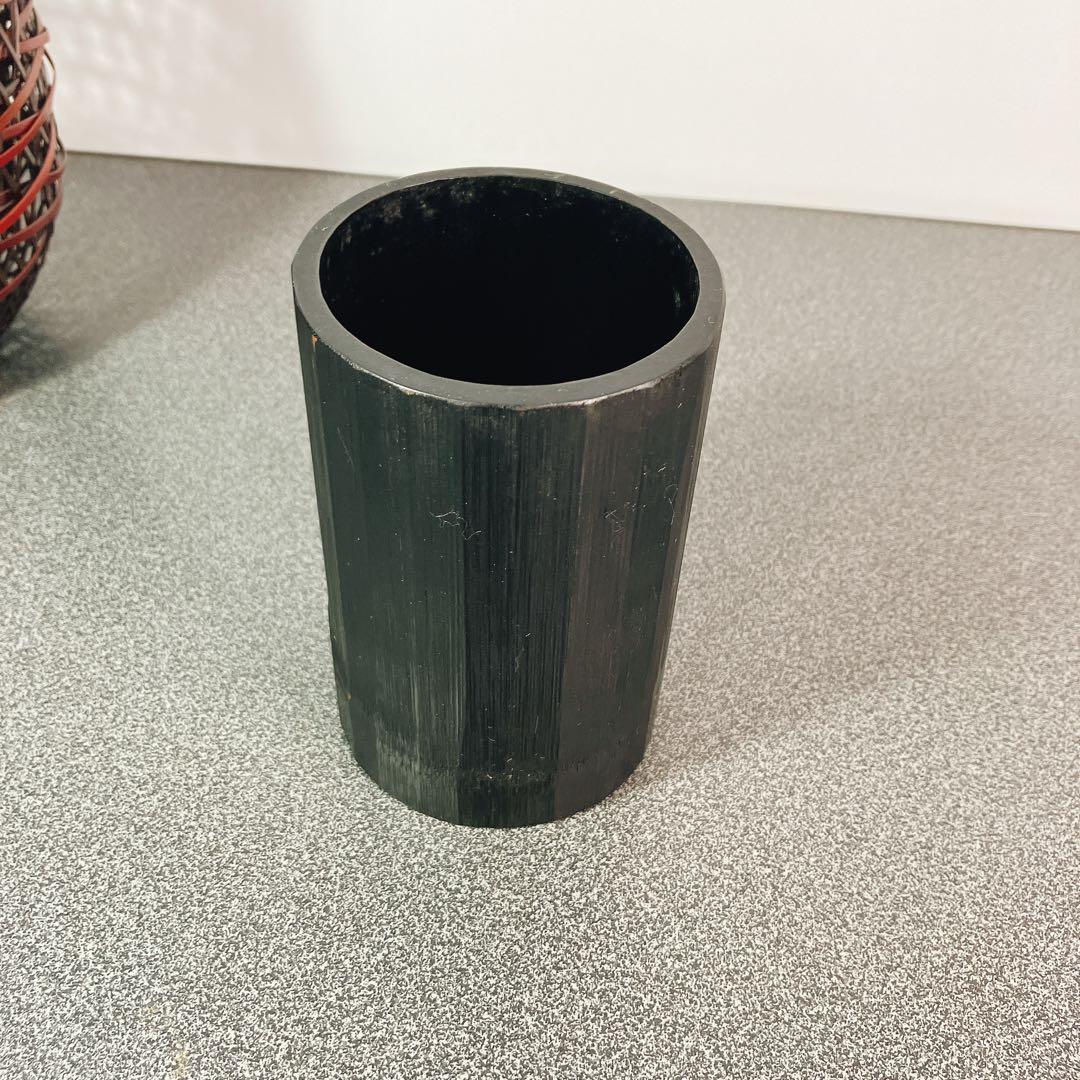 未使用】竹細工 花籠 花摘み籠 茶道具 花器 竹籠 手付 和風 インテリア