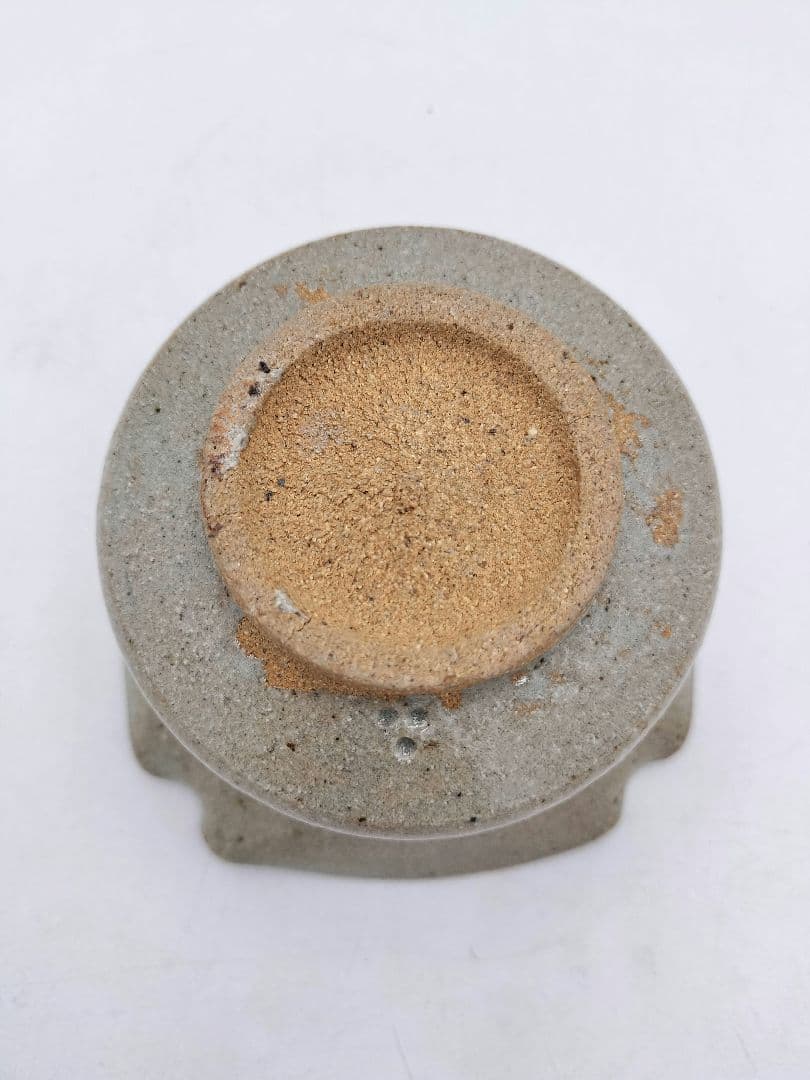 d055【未使用品】火入 絵唐津 口四方 中里太郎右衛門 三ツ星　木箱 茶道具