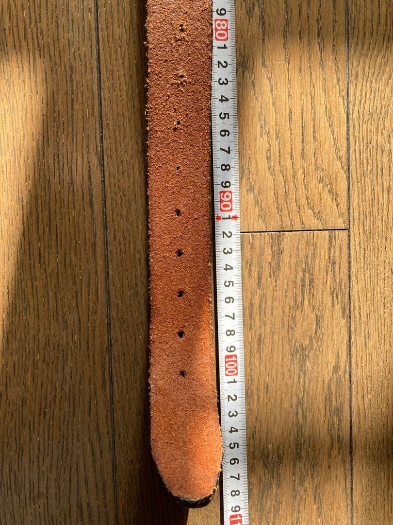 【❗️値下げ❗️一点物]MEXICO革ベルト38 ハンドメイド