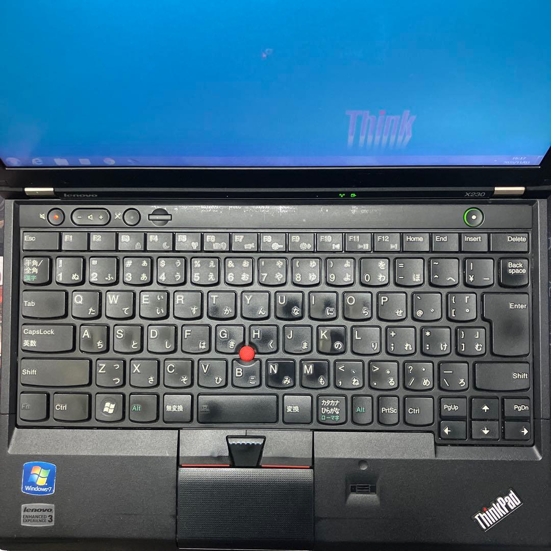 Windowsノート本体 Lenovo ThinkPad X230 Corei5 RAM4GB Win7
