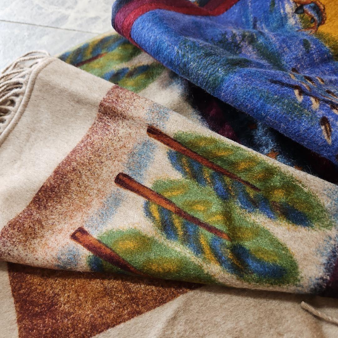 最高級 カシミヤ100 特大サイズ ショール 膝掛け