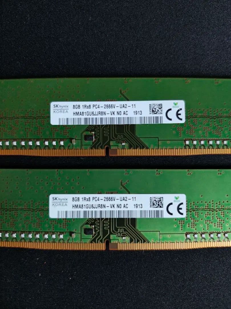 SKhynix DDR4 8GB メモリ 16GB (2x8GB)