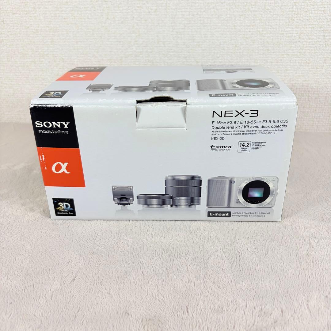 【箱付き美品】SONY NEX-3D ダブルレンズキット　ローズピンク