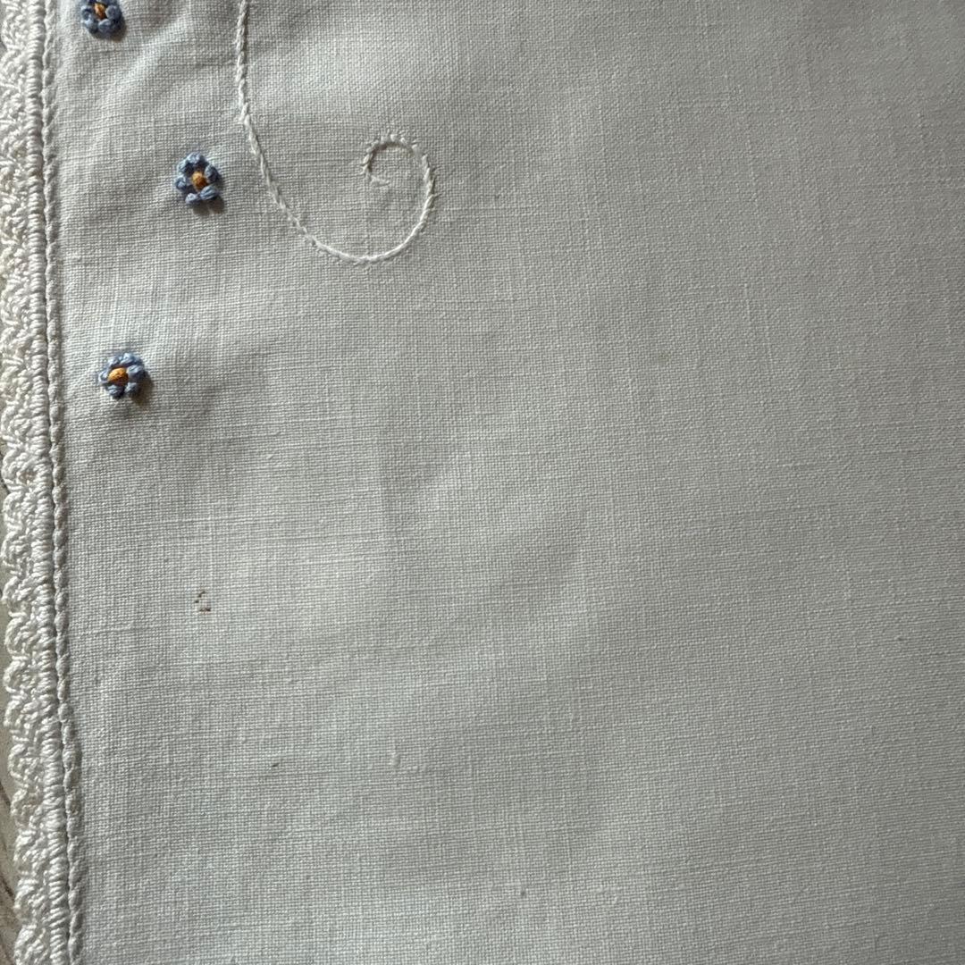 素敵すぎる♡フランスアンティーク花柄刺繍レースクロス