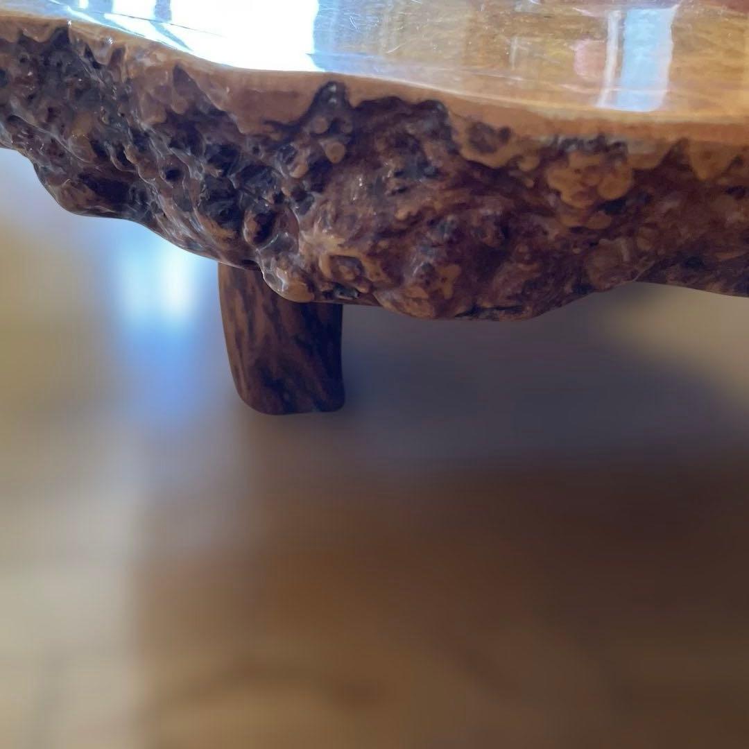 花梨　かりん一枚板テーブル座卓 赤茶色　銘木一枚板160×120㎝