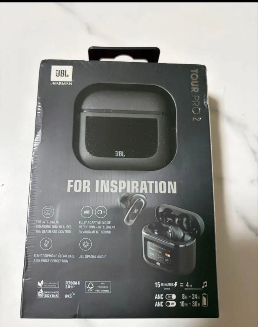 ノイズキャンセリング完全ワイヤレスイヤホンJBLTour Pro 2 Black