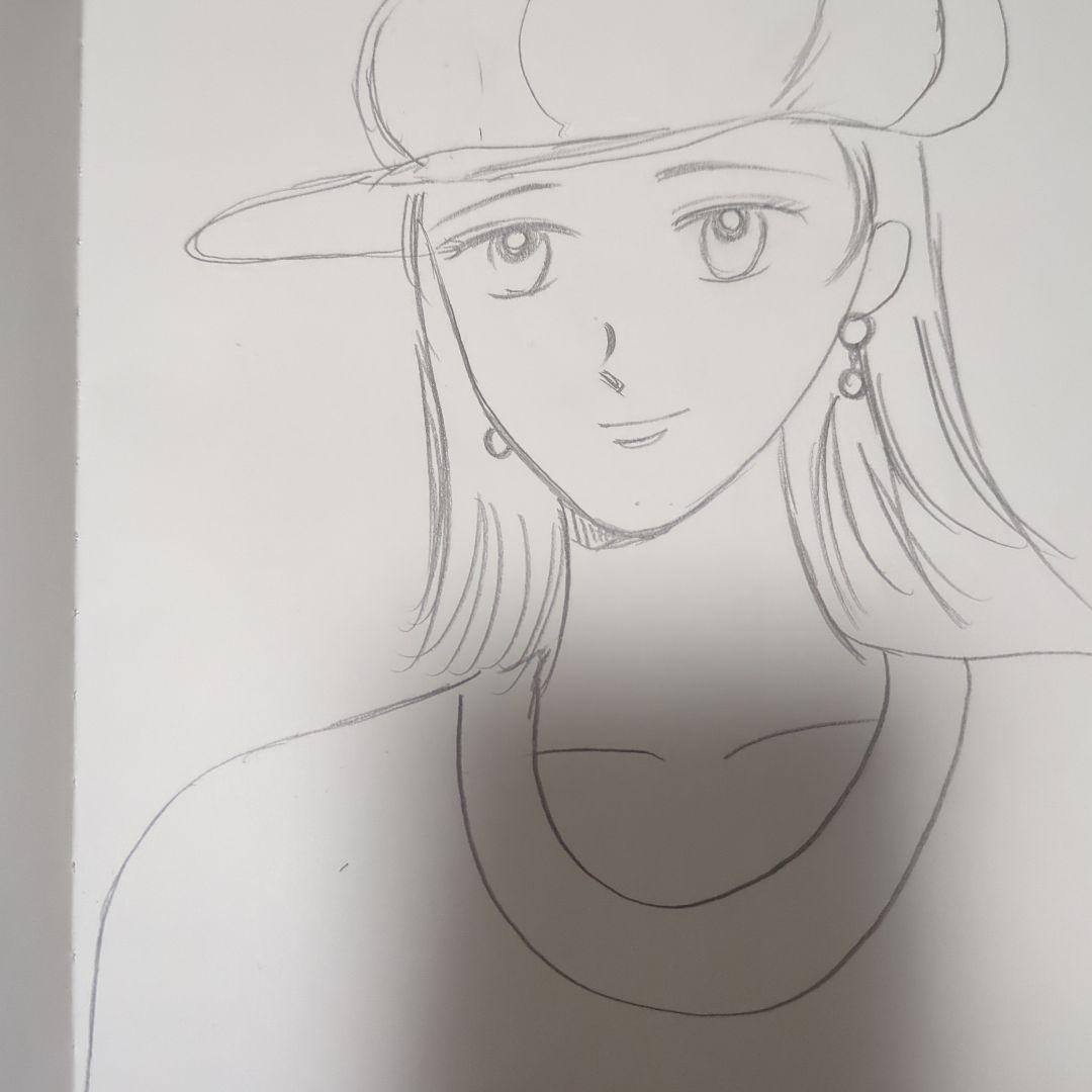 アニメ風キャップ女子イラスト