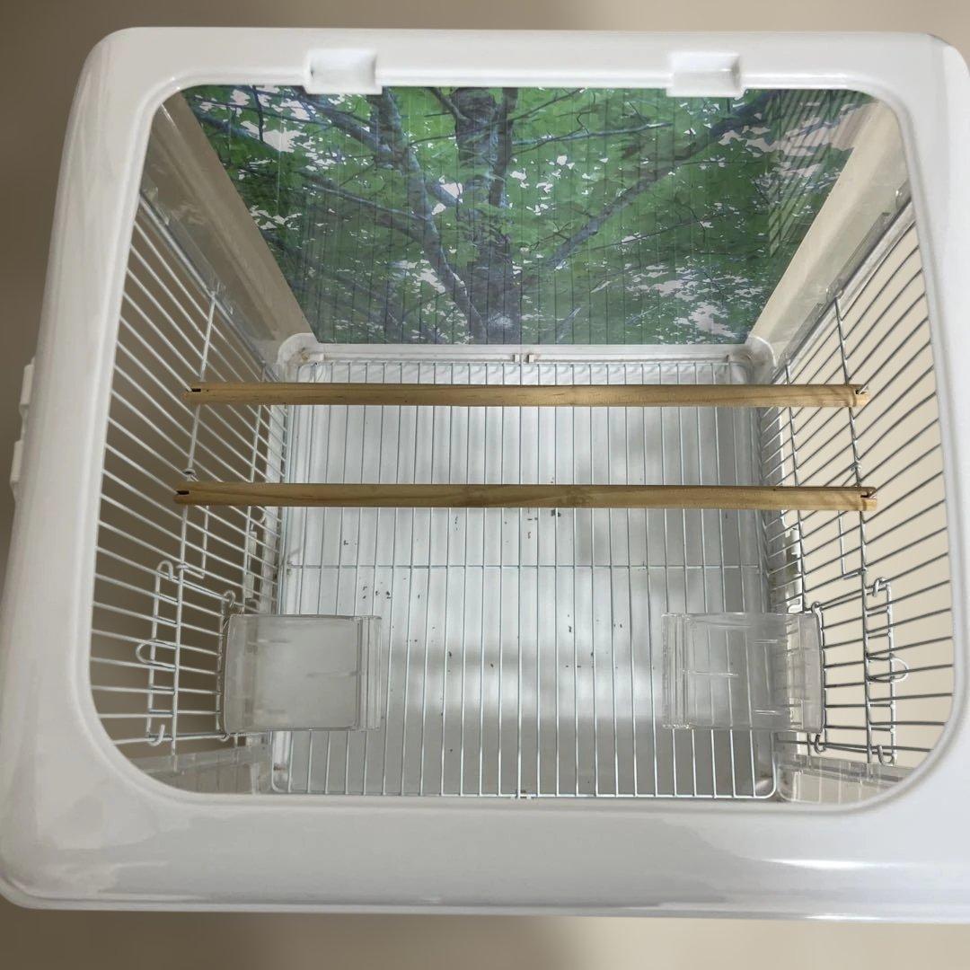 SANKO 中型 鳥かご 透明②.屋根立てられない、送料込み