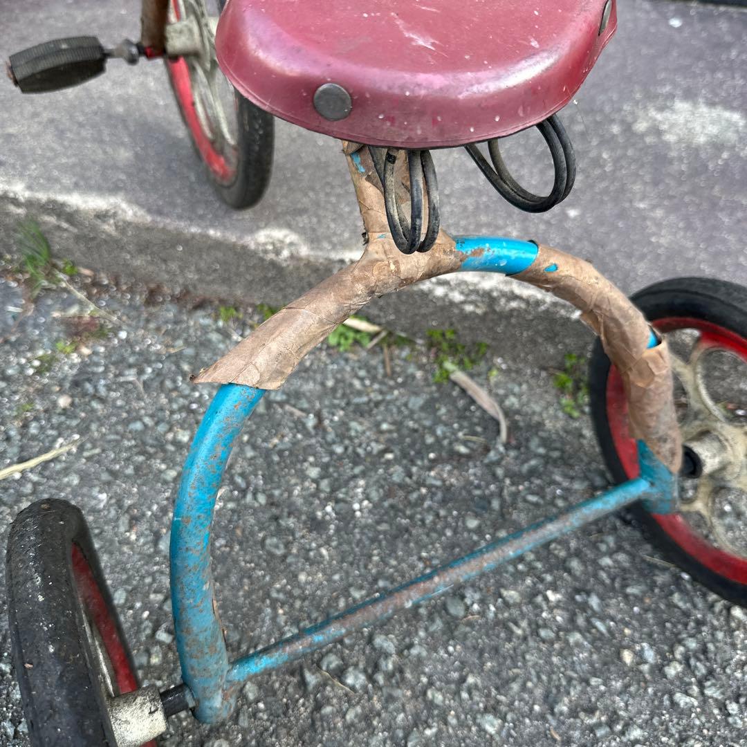 再お値下げ‼️蔵から出てきた　アンティーク三輪車　デッドストック