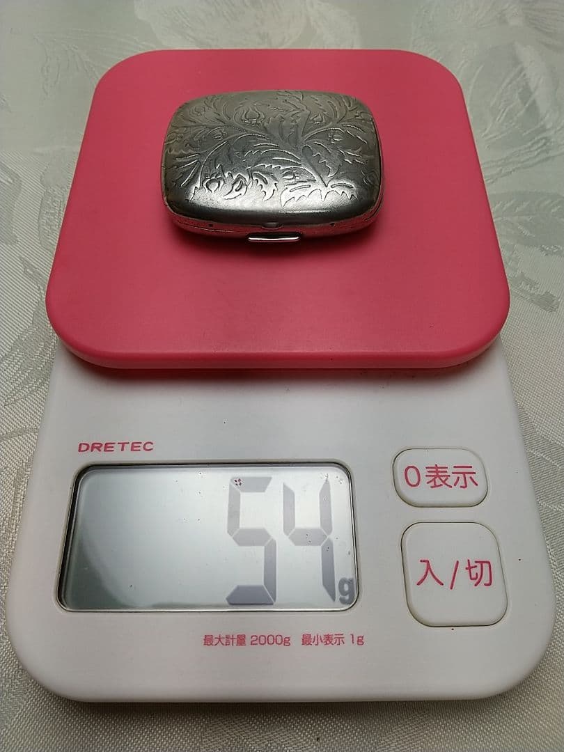 コーセー レトロな銀製コンパクト