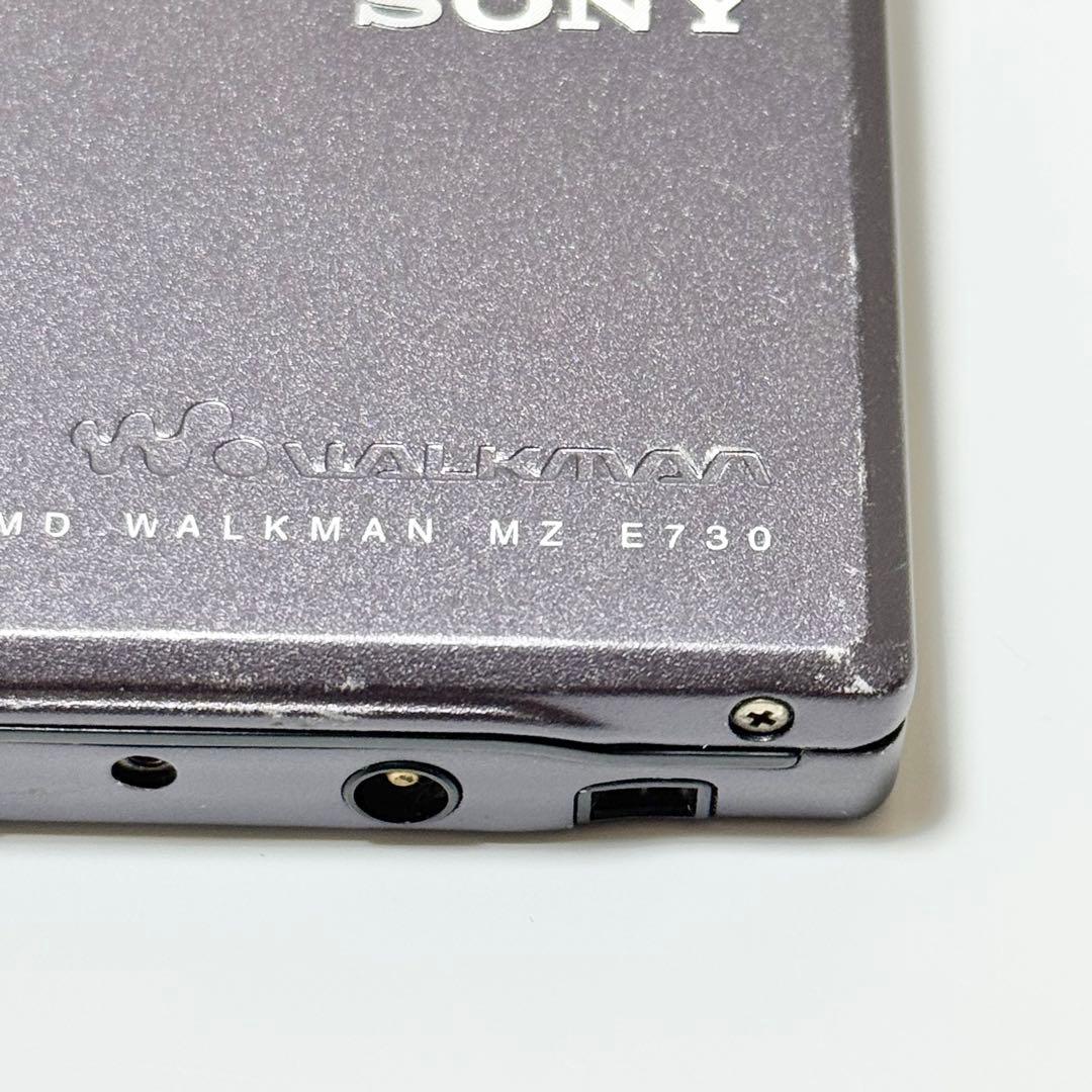 動作品 SONY MD WALKMAN MZ-E730 ポータブルMDプレーヤー