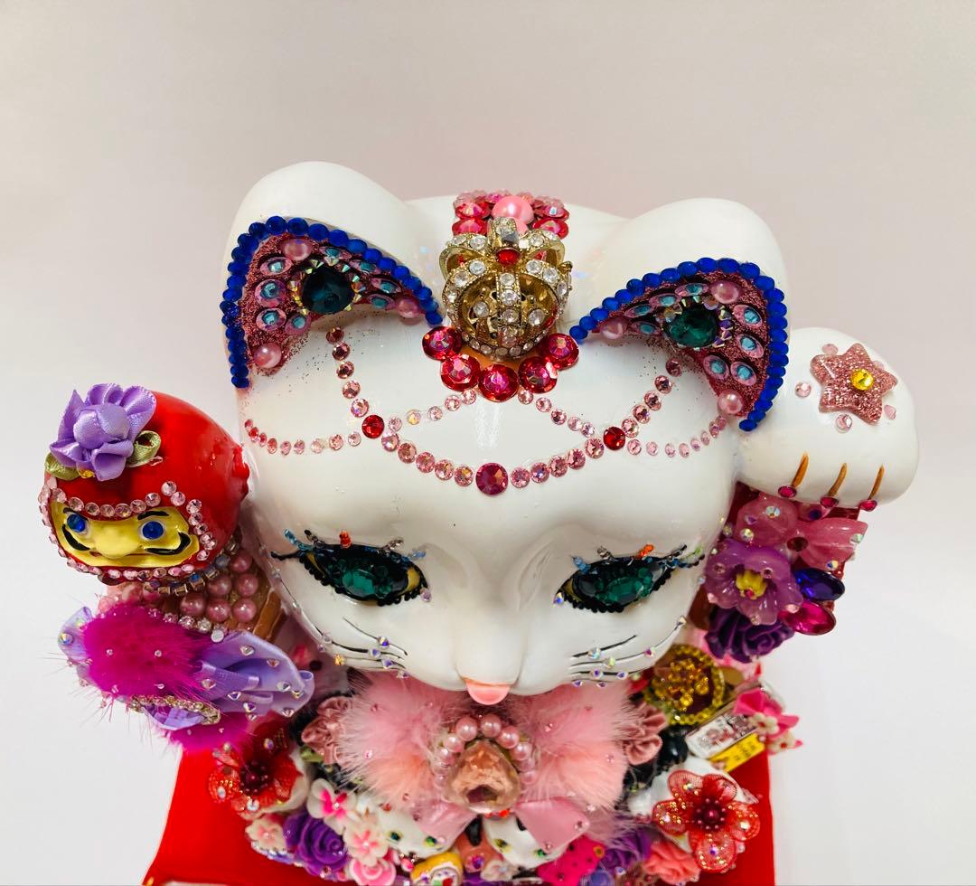 【オーダー】金運親子招福ジュエリー招き猫®️エリザベス(XL)価格据え置き