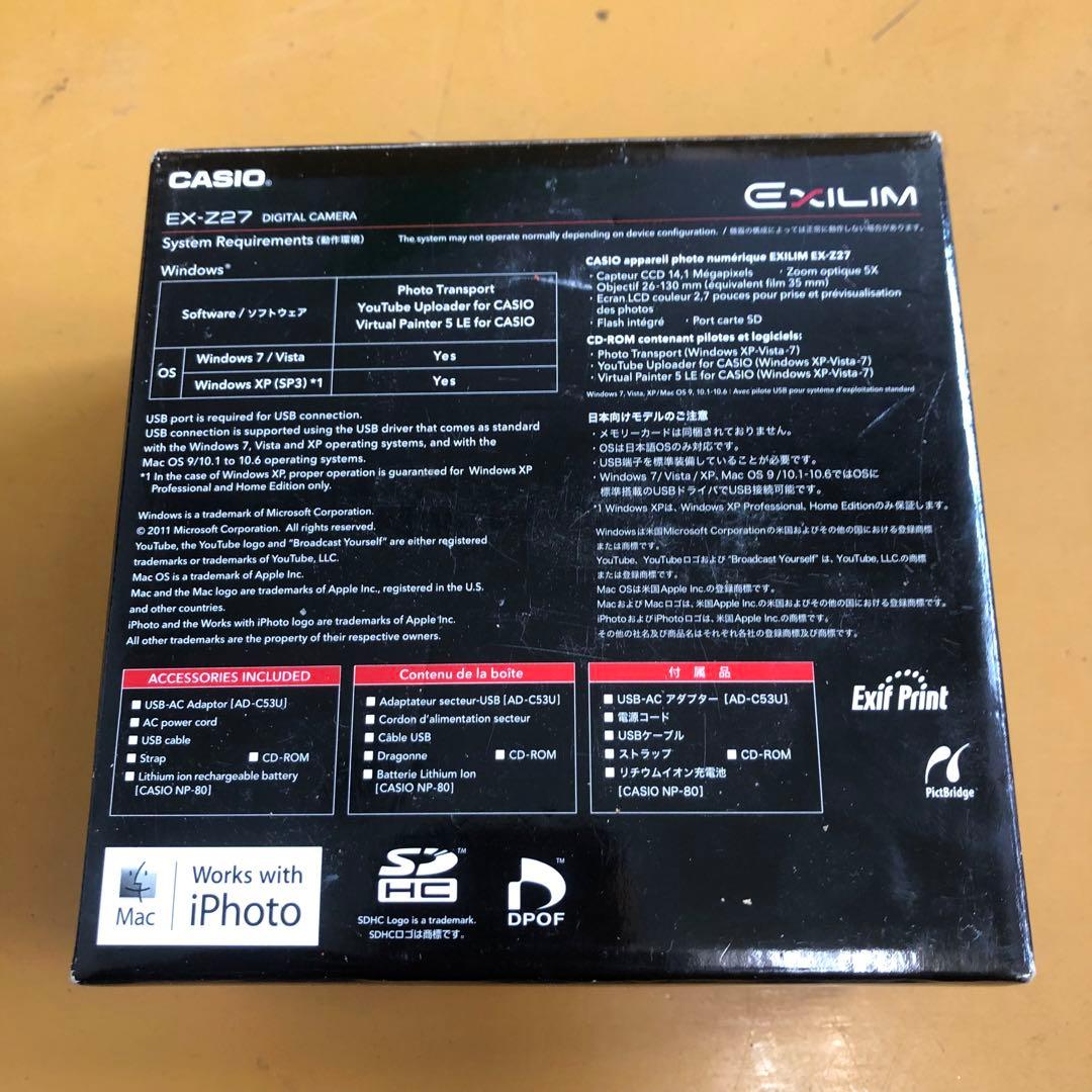 CASIO EXILIM EX-Z27 コンパクトデジタルカメラ 動作品