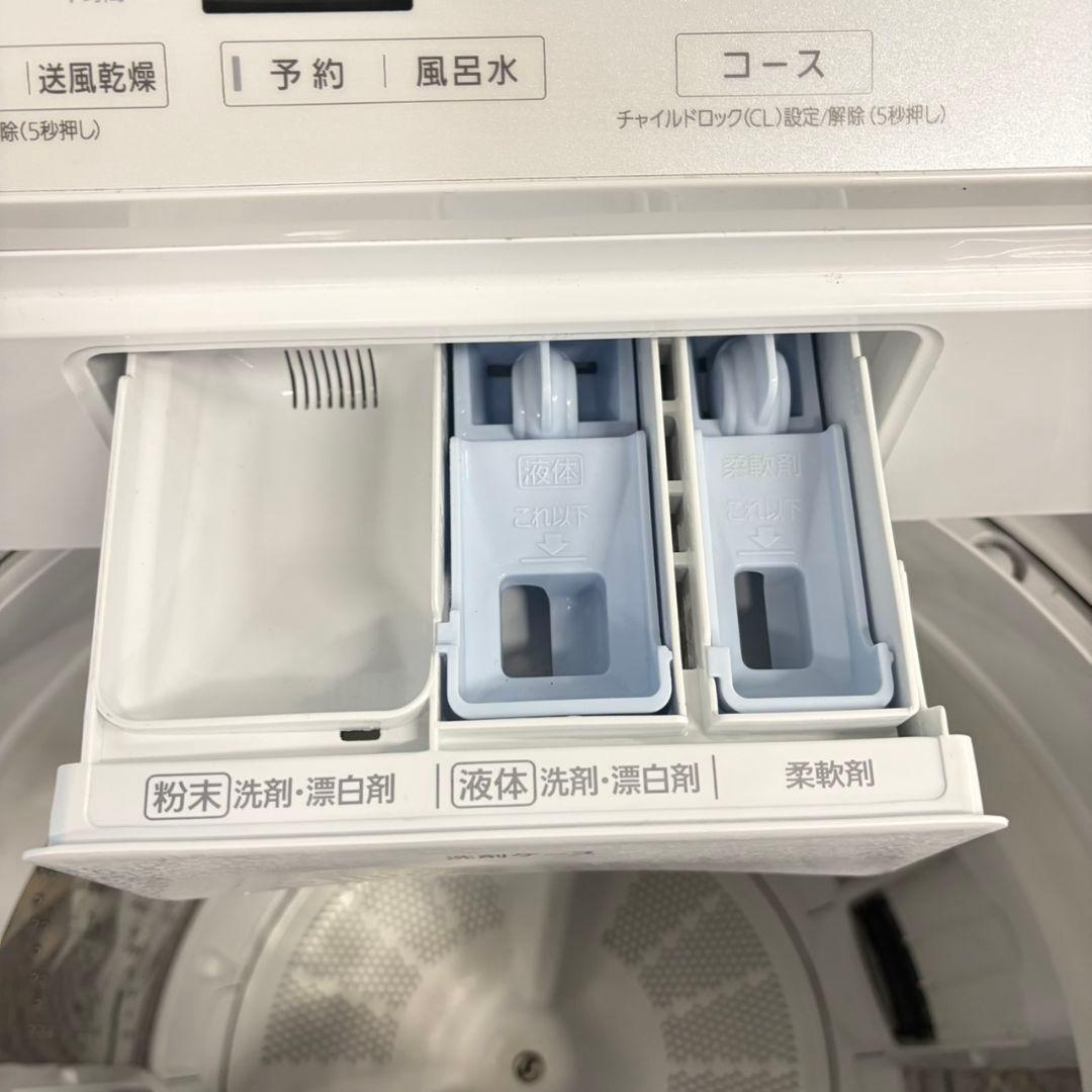 852 Panasonic 洗濯機 容量10kg エコナビ インバーター 極美品