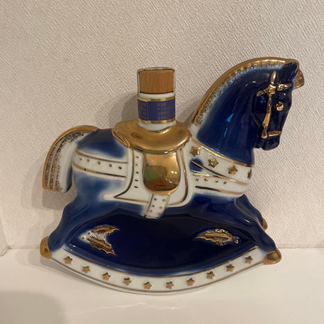 サントリーエクストラブランデー1991年クリスマス限定品 木馬陶器ボトル