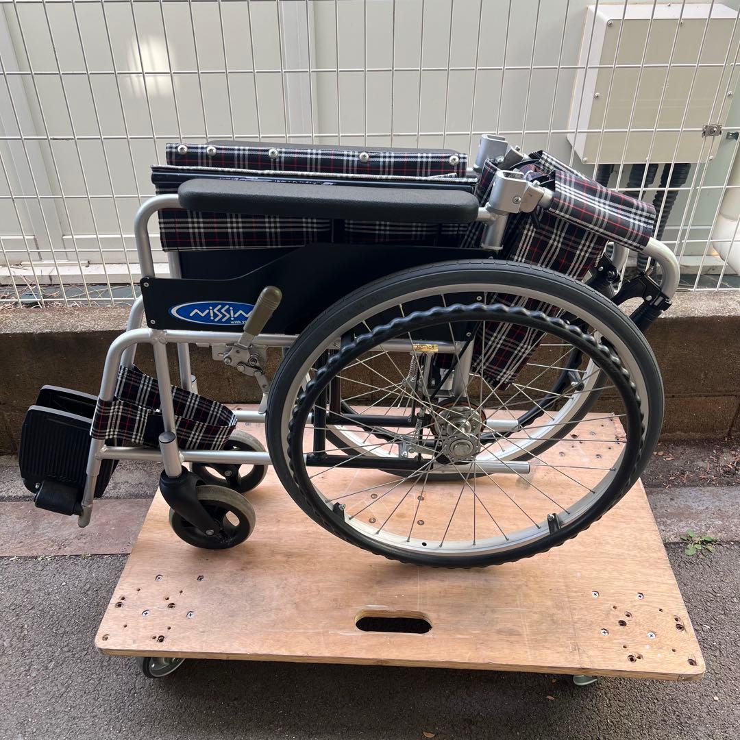 ［4109］日進医療器 NC-1CB 自走式車椅子 ノーパンク アルミ製