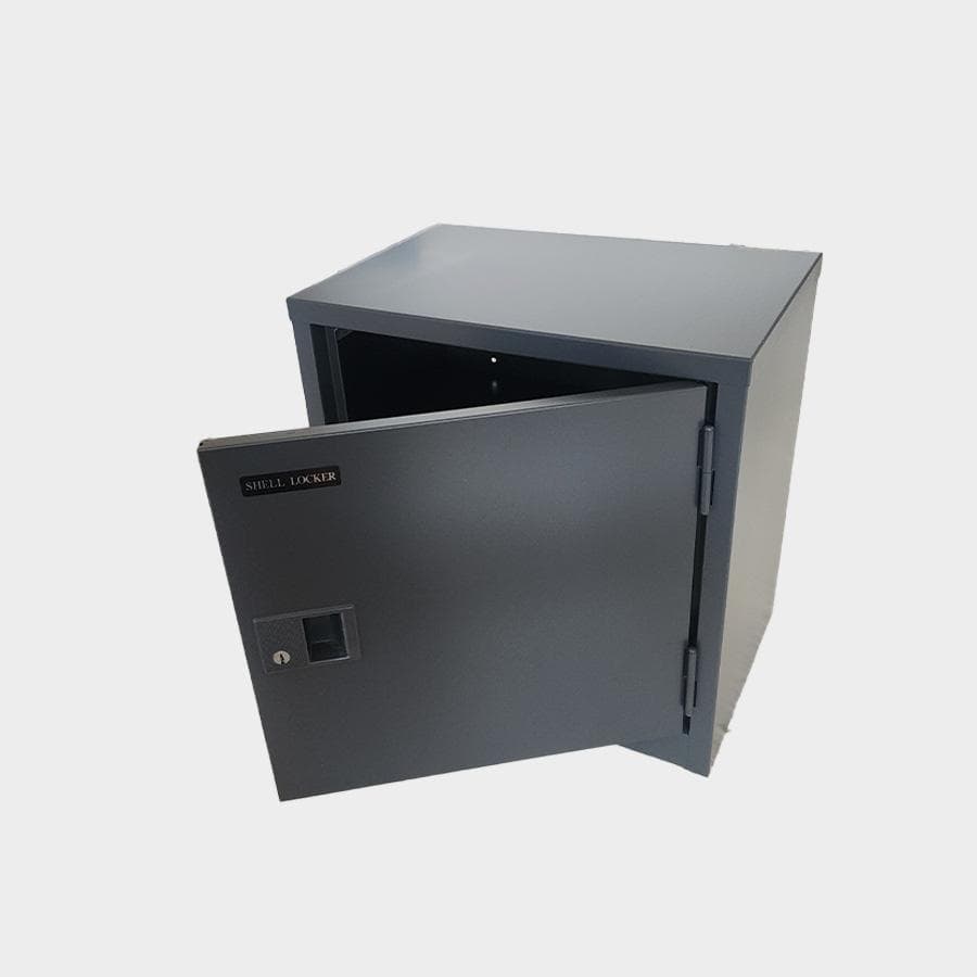 【美品・希少】SHELF LOCKER グレー 金庫 コンパクト