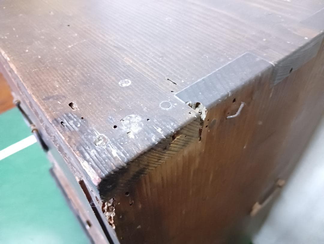 送料込み 帳場箪笥 アンティーク 古家具 和箪笥