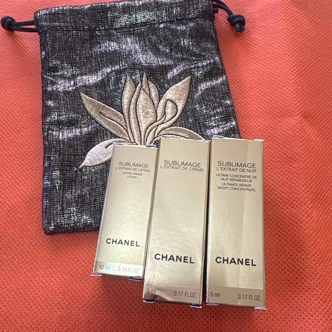 CHANELサブリマージュ　レクストレ3点　サブリマージュ巾着袋付き