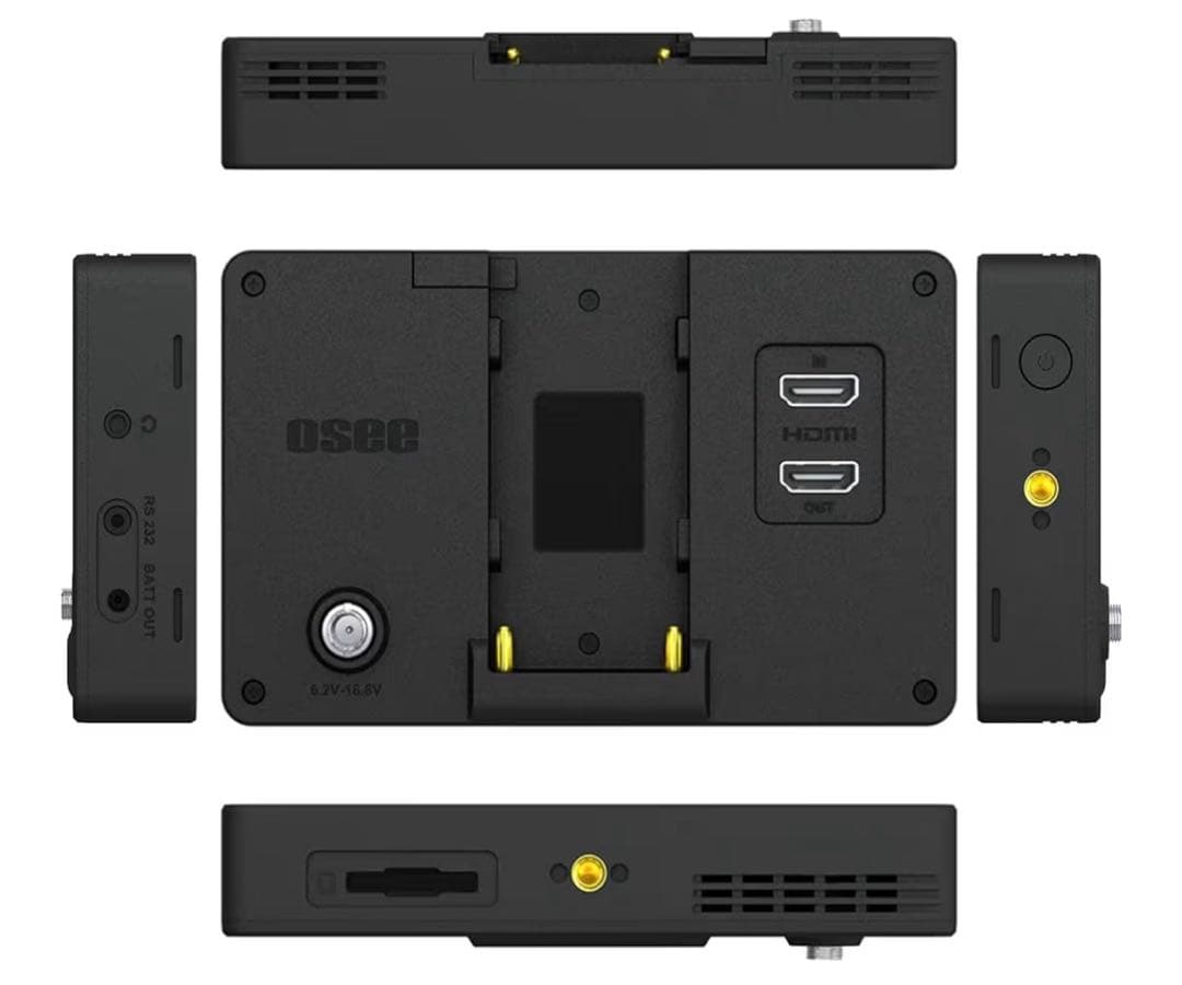 美品　カメラモニター 5.5インチ 4K 外部モニター　バッテリー付