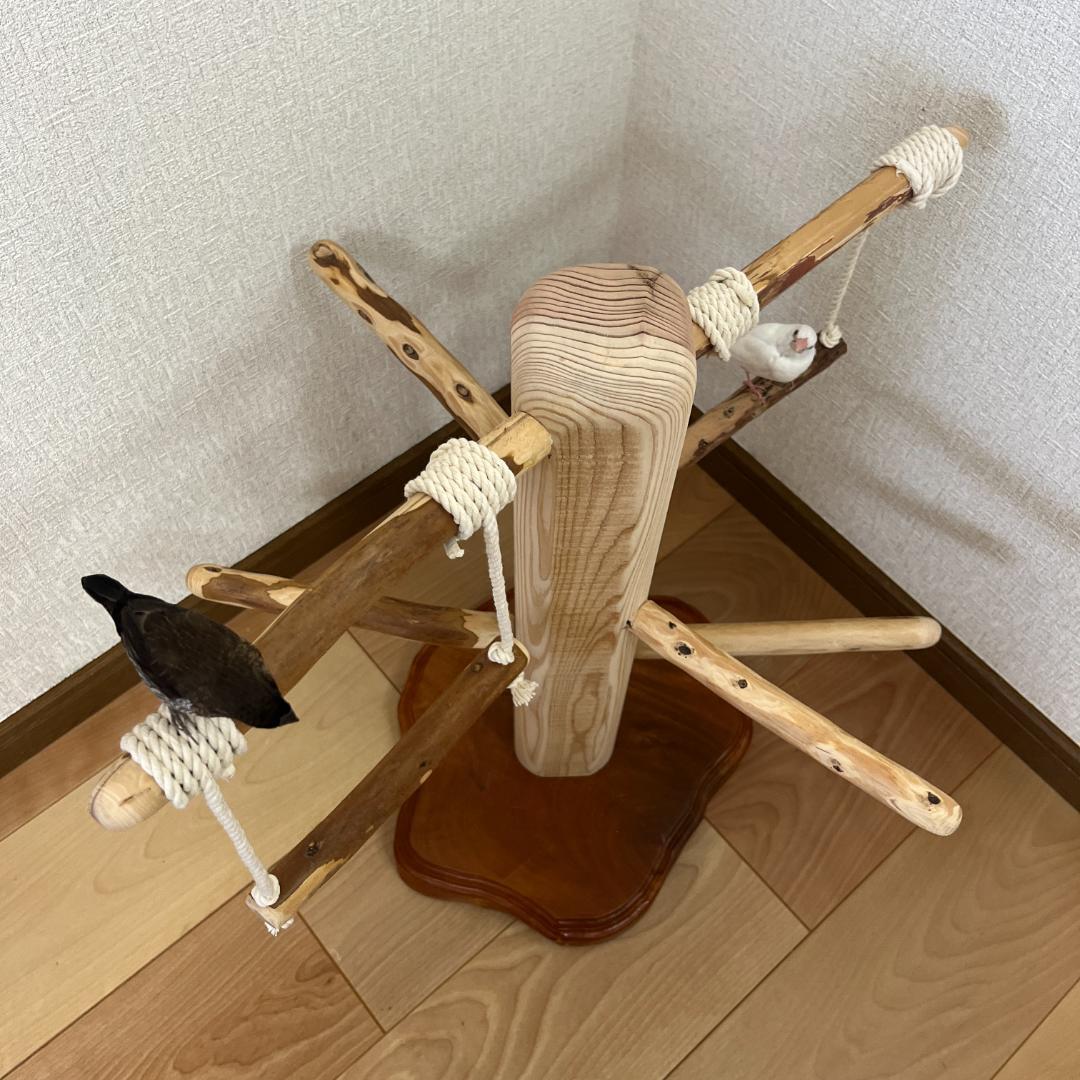 【中型鳥用】ブランコ♫バードアスレチック