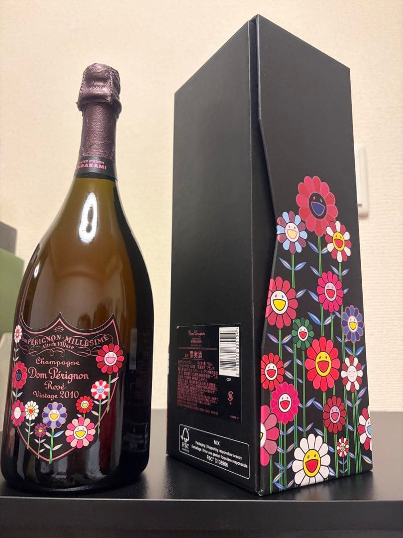 【限定完売品】Dom Pérignon ドン・ペリニヨン　ロゼ村上隆デザイン箱付