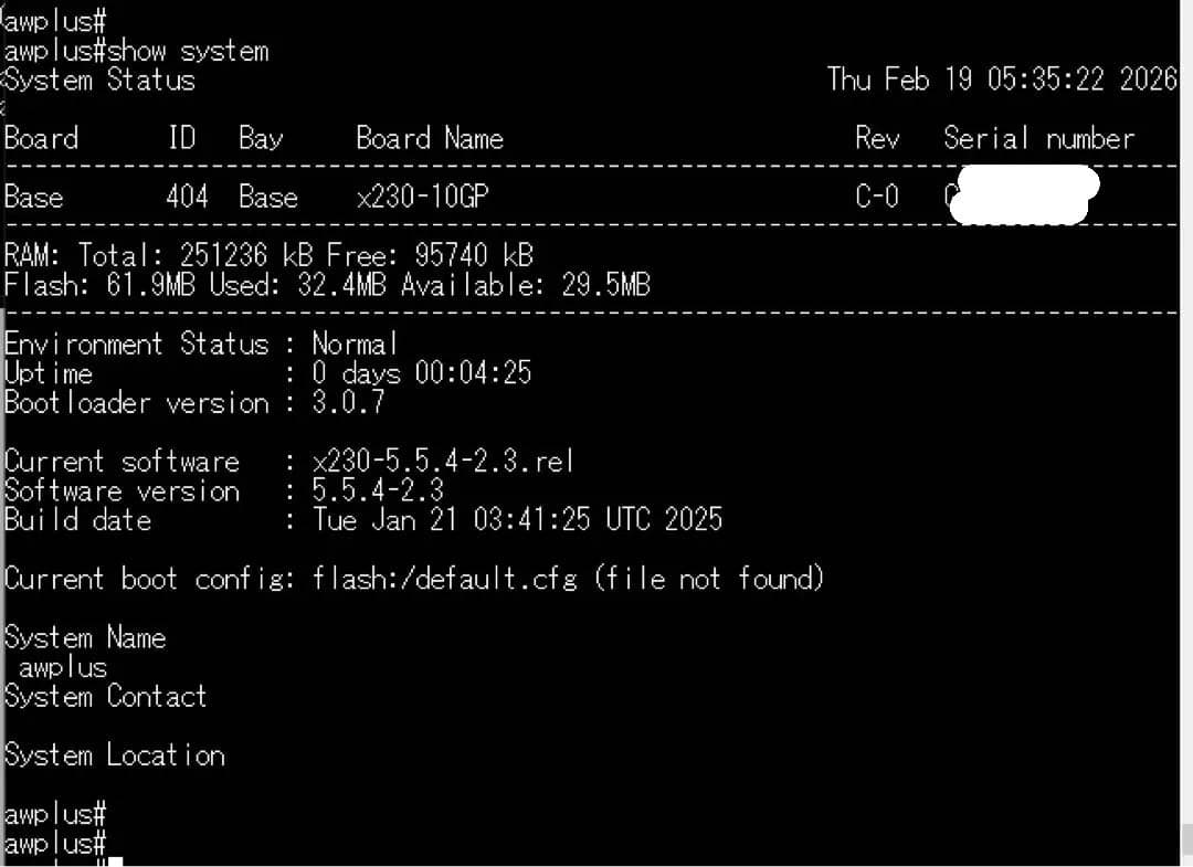 Allied Telesis x230-10GP PoEスイッチ
