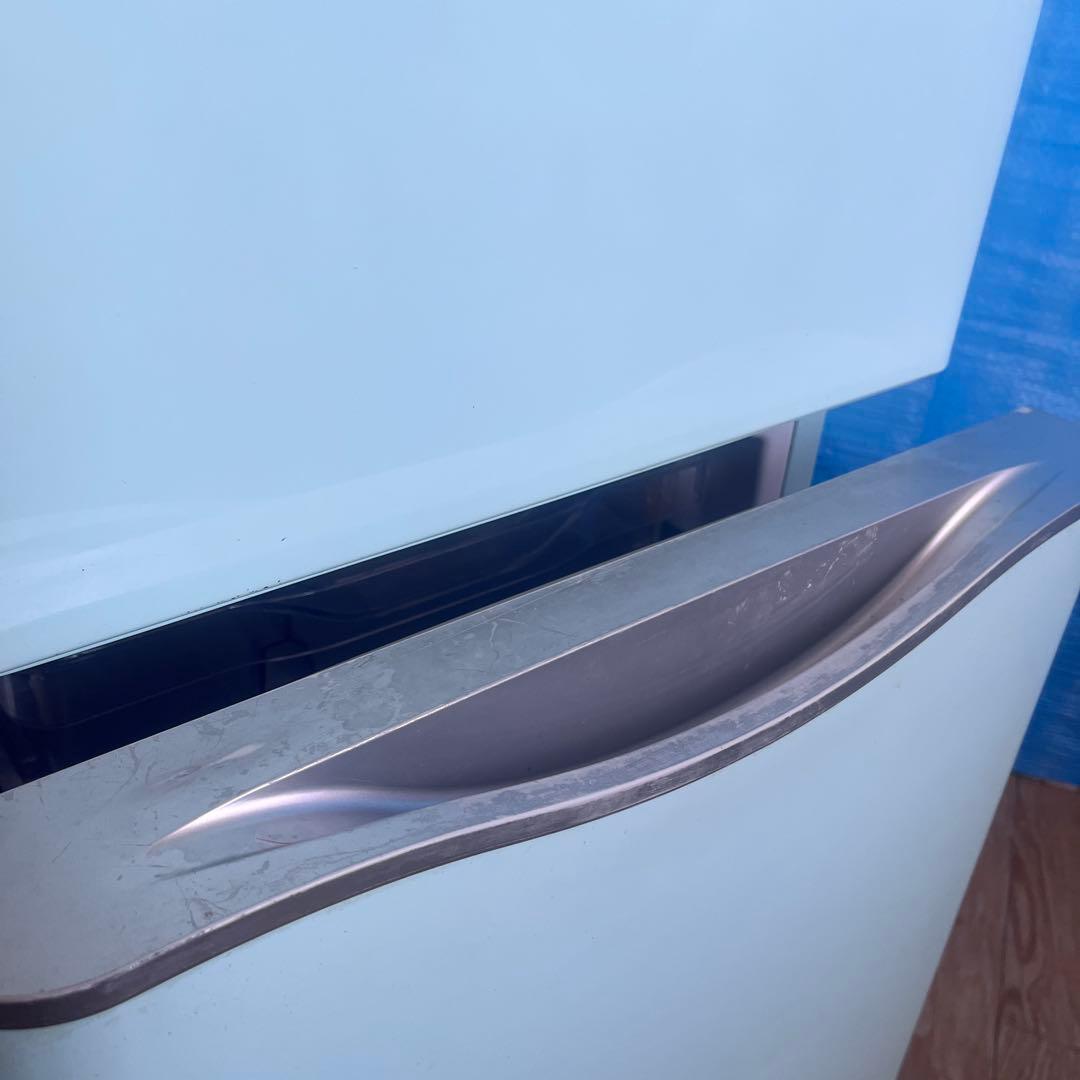 【アクアミント】レトロ 冷蔵庫150L 2ドア冷蔵庫 DR-C15AM