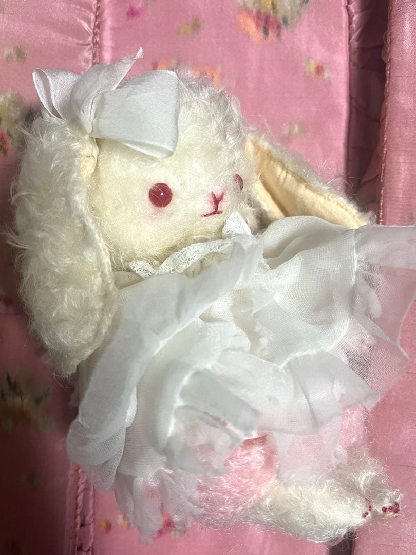 お値下げ　人気作家様　ハンドメイド　うさぎ　ぬいぐるみ　アンティーク　白兎