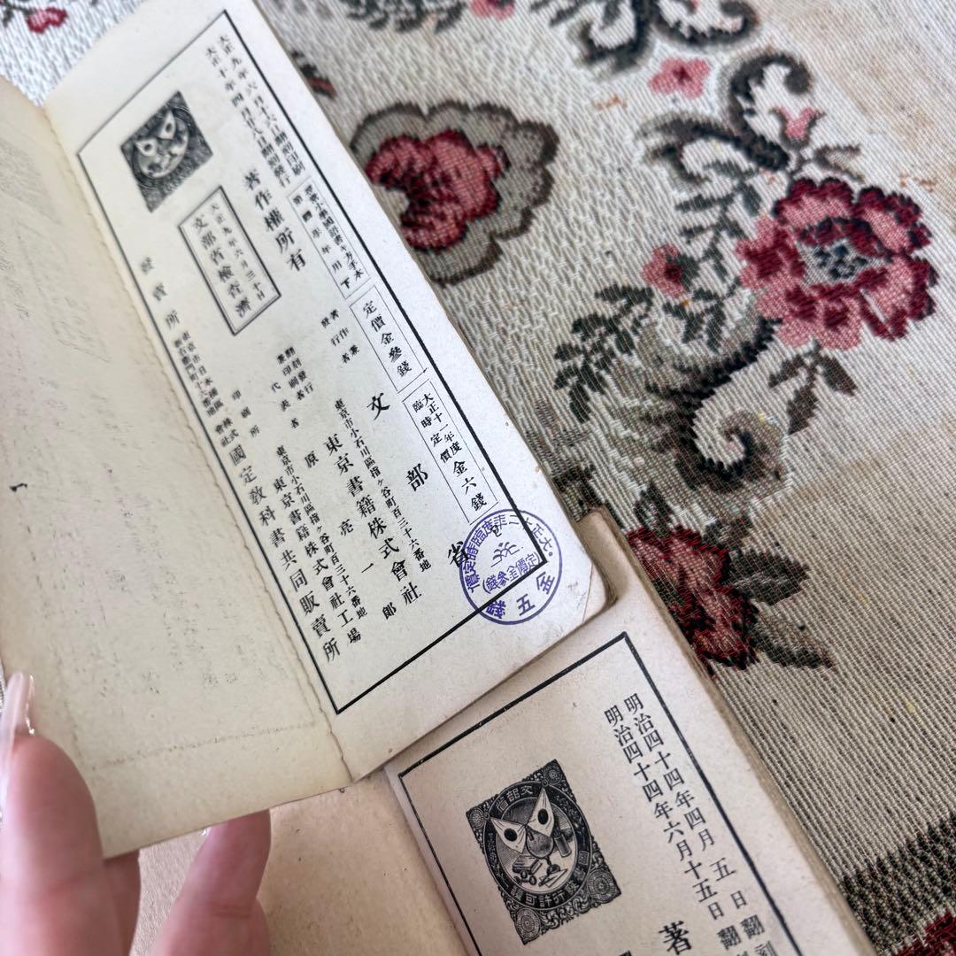 【激レア】明治44年 大正11年 尋常小学校 教科書 7冊文部省 理科 書き方