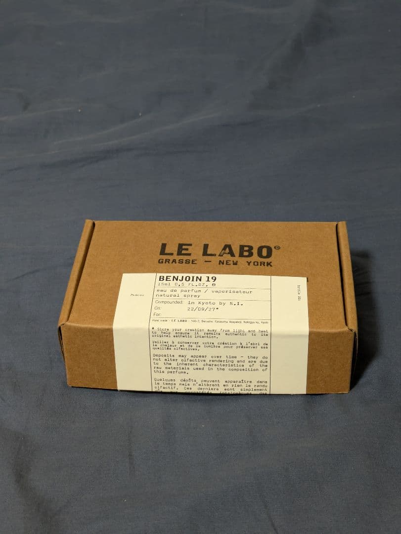 香水(ユニセックス) LE LABO BENJOIN19 15ml